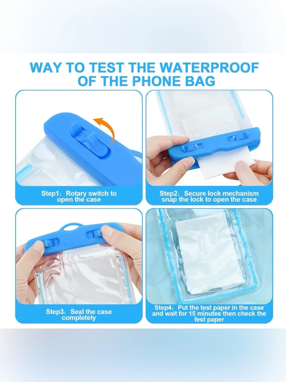 Universal Waterproof Phone Pouch – Orange